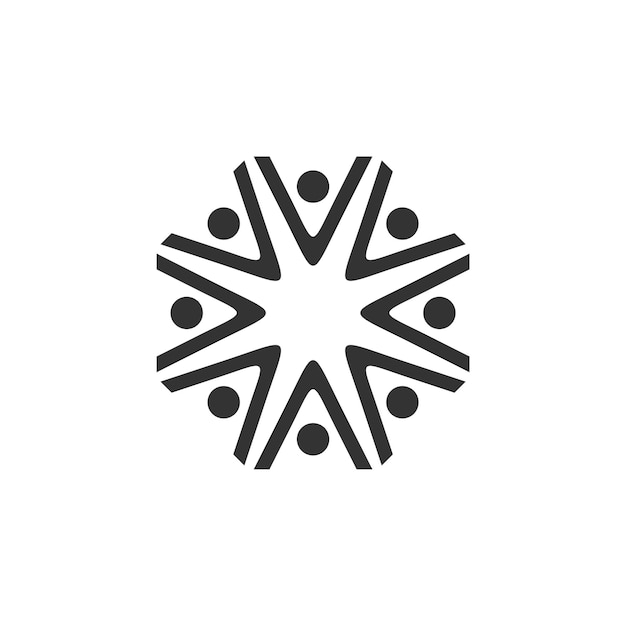 Circle Star Lines Ornamental Logo Plantilla Ilustración Diseño Vector EPS 10