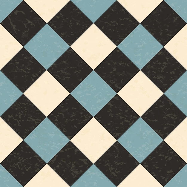 Circo carnaval retro vintage dominó de patrones sin fisuras Rombos en forma de diamante de Argyle Plantilla gráfica retro antigua texturada Azulejo de fondo de textura vectorial