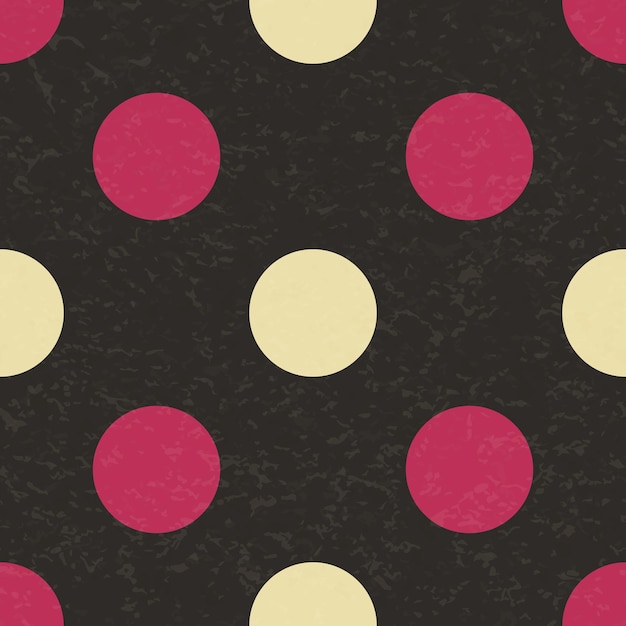 Circo carnaval retro vintage lunares de patrones sin fisuras Círculos coloridos en el fondo Textura antigua plantilla gráfica retro Vector textura fondo azulejo Para fiestas cumpleaños
