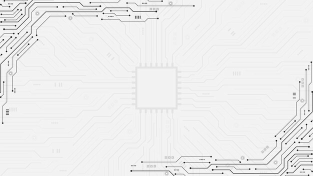 Circuit board isolate on white background Circuit board texture AI Artificial Intelligence Futuristic motherboard design with data connections processor HTML code Vector illustrationx9