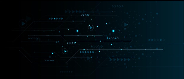 Circuito de estructura abstracta tecnología informática y antecedentes comerciales digitales