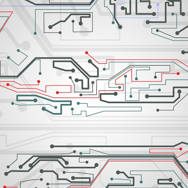 Vector circuito de fondo del tablero