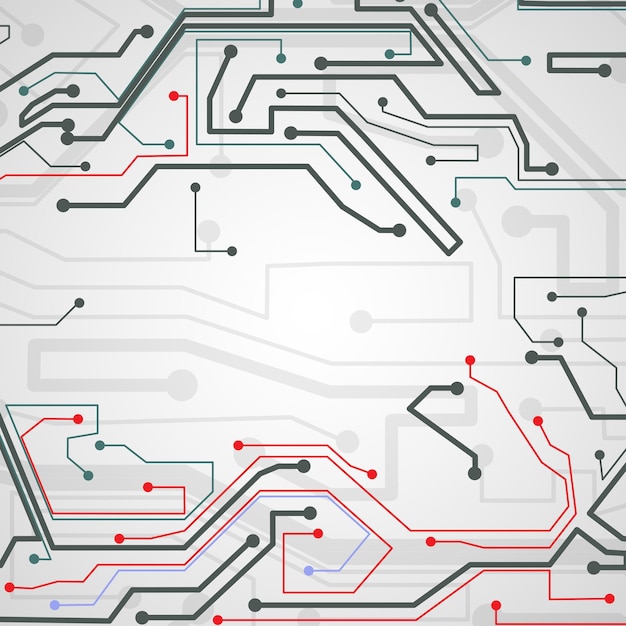 Vector circuito de fondo del tablero