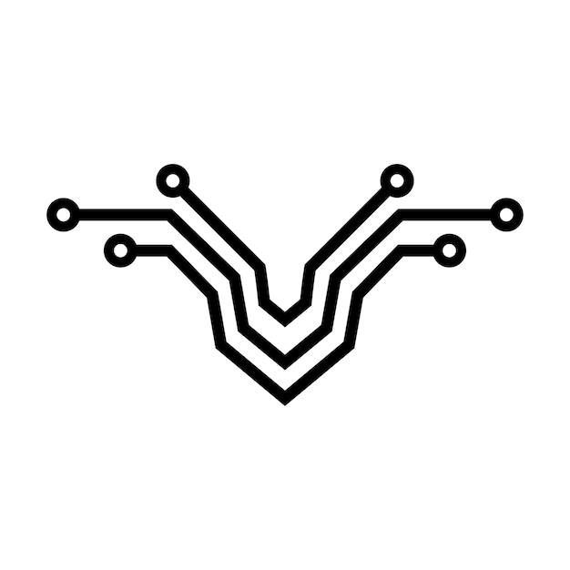 Circuito letra inicial v