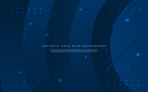 Círculo abstracto forma degradado azul oscuro color 3d se ve genial diseño fondo eps10 vector