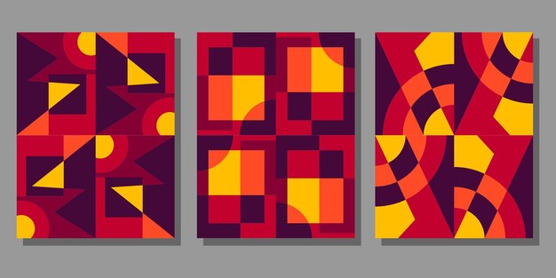 Círculo abstracto del vector del fondo del modelo geométrico de la Bauhaus