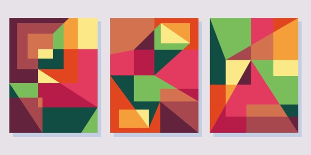 Círculo abstracto del vector del fondo del modelo geométrico de la Bauhaus