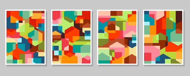 Círculo abstracto del vector del fondo del modelo geométrico de la Bauhaus