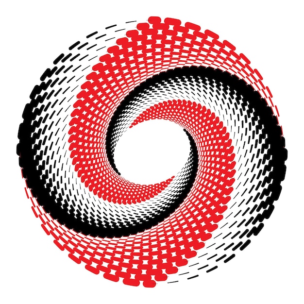 Círculo abstracto vectorial dinámico que puede utilizar como icono de fondo del símbolo del logotipo, etc.