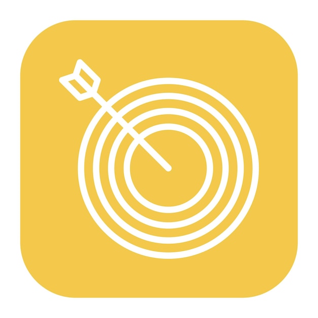 un círculo amarillo y blanco con un reloj en él