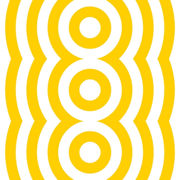 Un círculo amarillo con un círculo blanco en el medio