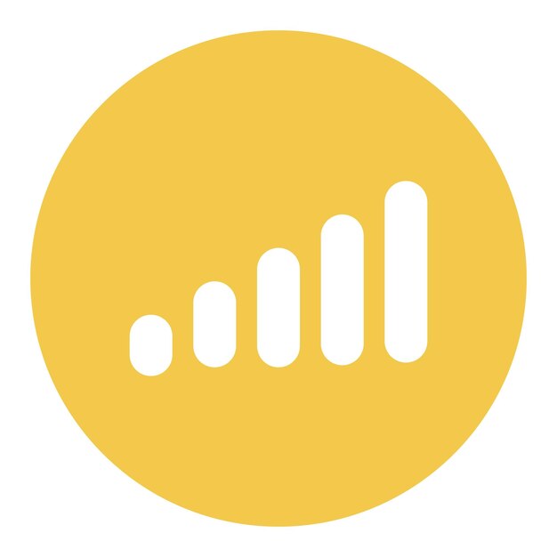 un círculo amarillo con la palabra gráfico en él