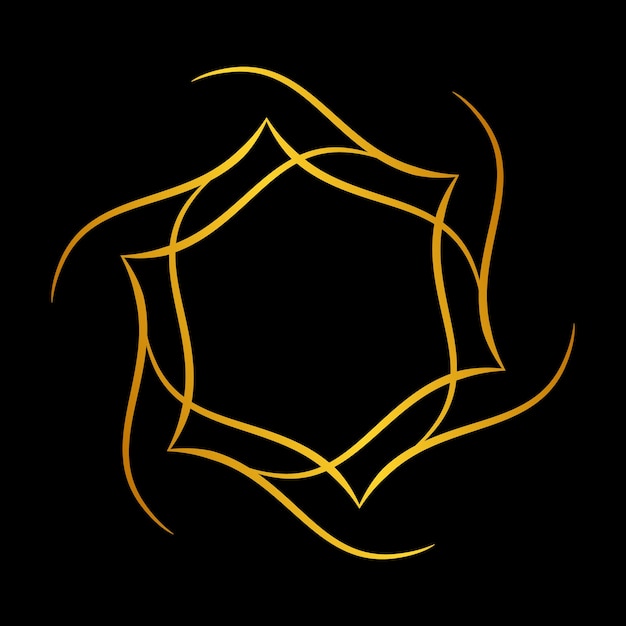 Un círculo amarillo con la palabra oro.