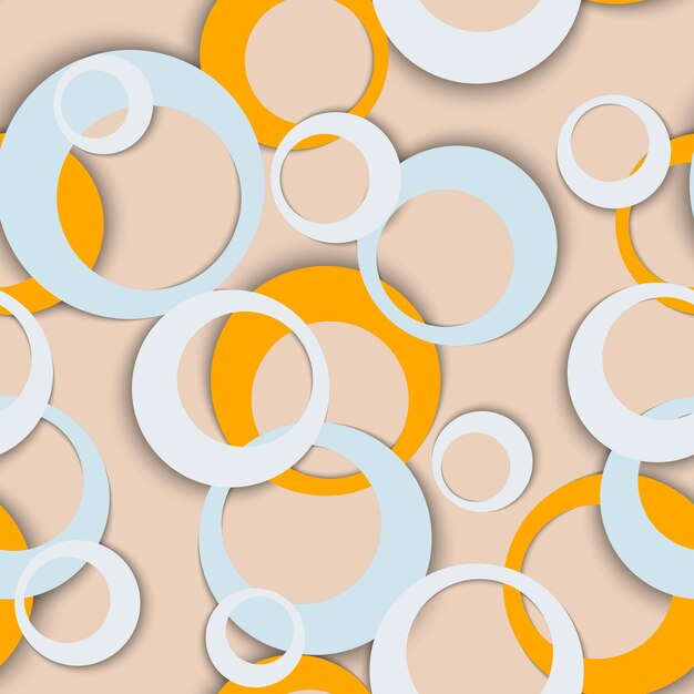 Círculo anillos geométricos de patrones sin fisuras formas redondas