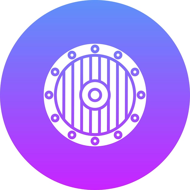 un círculo azul con un círculo blanco y azul con un circulo azul y rosa en el centro