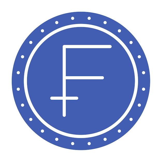 un círculo azul con un fondo blanco con un círcolo azul con la letra f en él