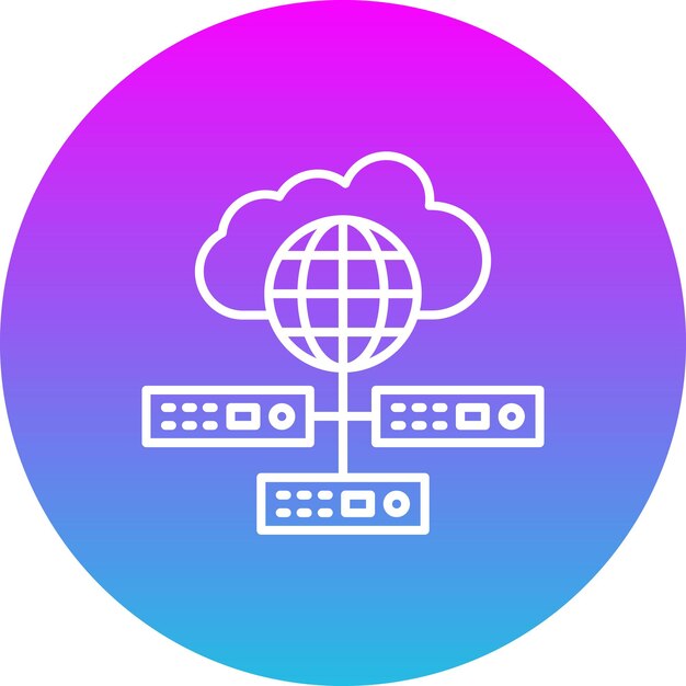 Un círculo azul con un mundo en él y un círculo azul y rosa con un círculo blue y rosa