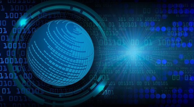 Un círculo azul con números en el medio y la palabra datos en él.