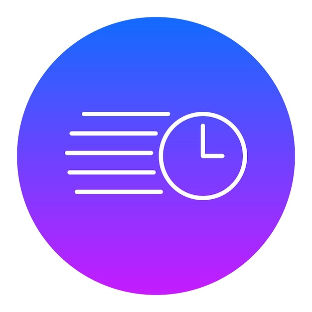 un círculo azul con un reloj en él y un círcolo azul con un fondo azul