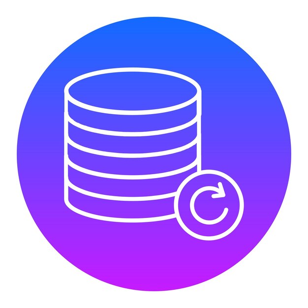 un círculo azul y rosa con una moneda en él