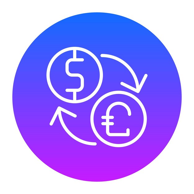 un círculo azul con un símbolo que dice euro y euro