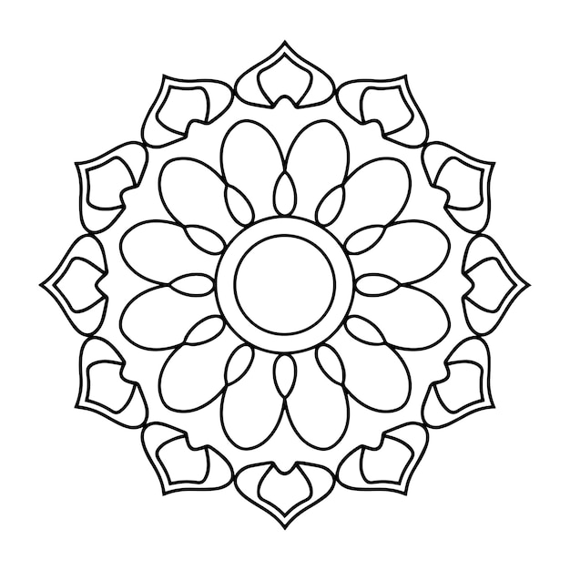 un círculo blanco con un diseño de flores en él