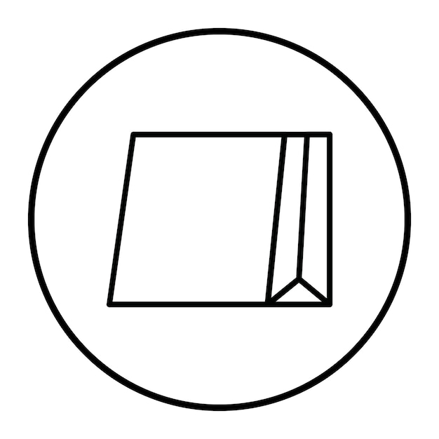 un círculo blanco con una imagen de un cuadrado y una imagen de Un cuadrado
