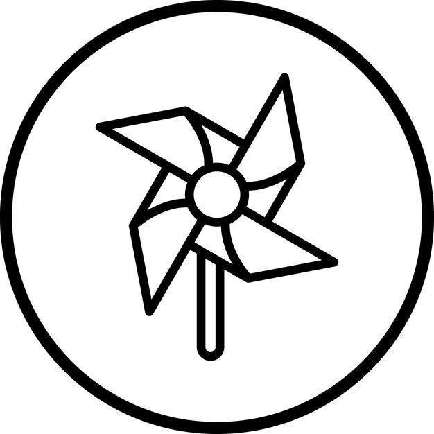 un círculo blanco y negro con una estrella en él