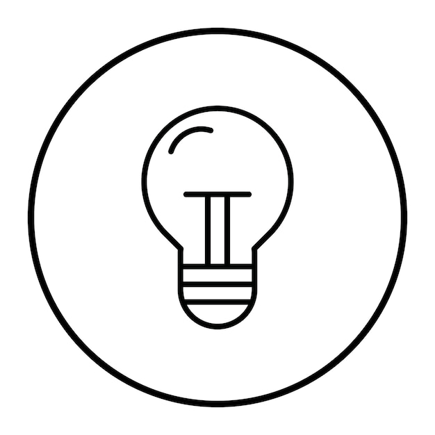 un círculo con un círculo blanco que dice luz en él