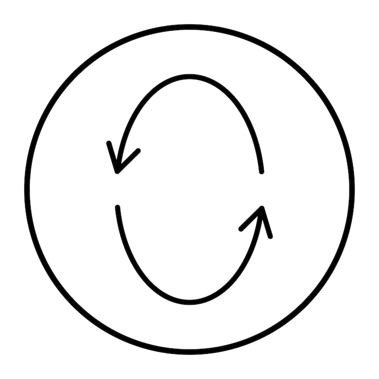 Vector un círculo con un círculo y un círculo con un círculo en el medio