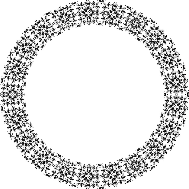 un círculo con un círculo de estrellas en el medio