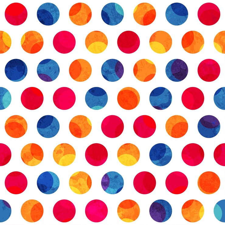 Vector círculo de color de patrones sin fisuras con efecto grunge