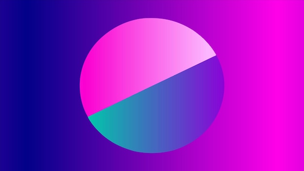 un círculo colorido con un círculo rosa en el medio