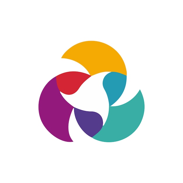 un círculo colorido con un diseño colorido en él
