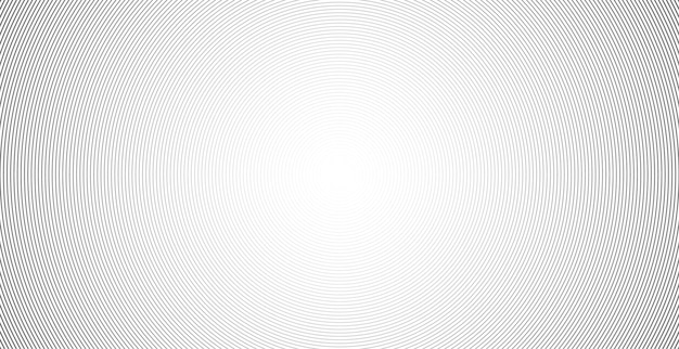 Círculo concéntrico Ilustración para la onda sonora