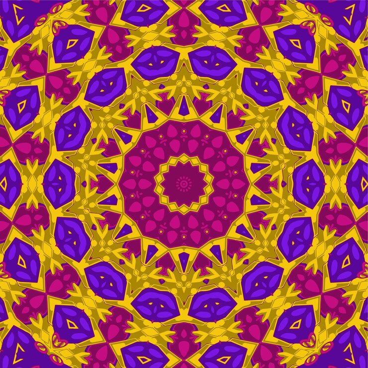 Vector círculo decorativo patrones flor étnica paisley diseño vector ilustración