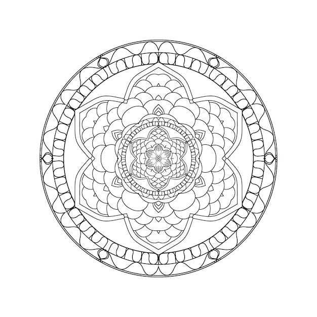 un círculo con un diseño que dice "mandalas" en él
