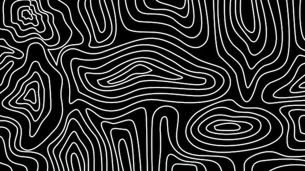 círculo de estilo de línea artística en fondo negro