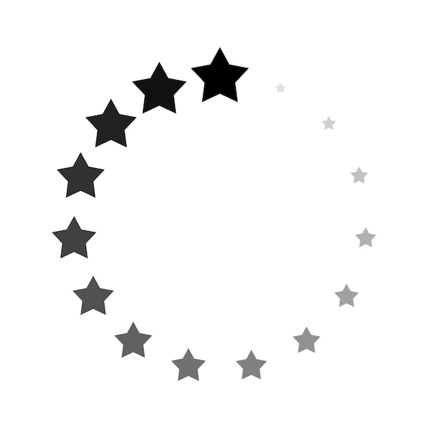 El círculo de estrellas se desvanece