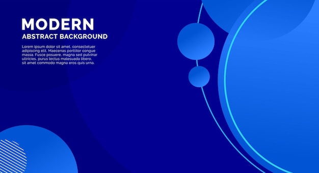 círculo de fondo de banner moderno vector