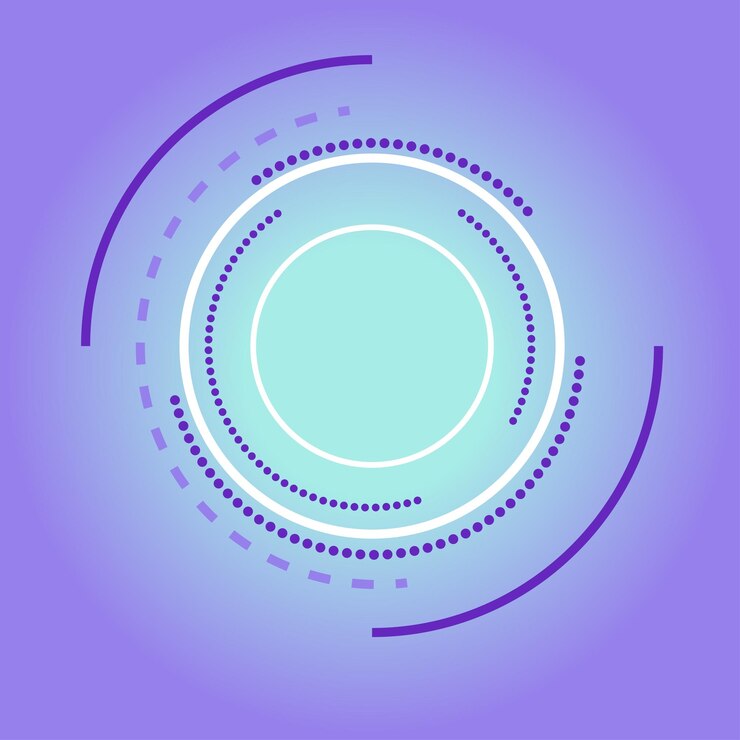 Vector círculo de fondo de tecnología