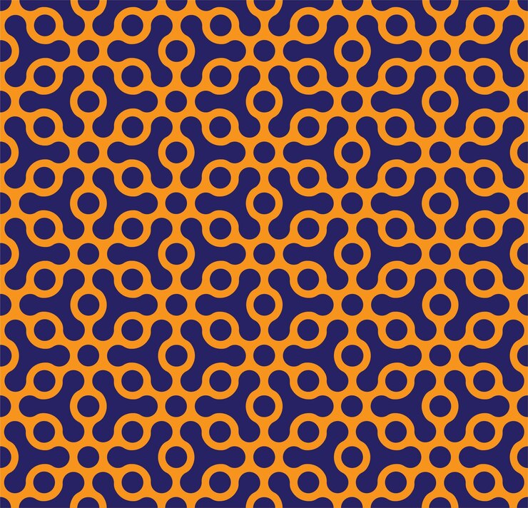 Círculo formas geométricas vector de patrones sin fisuras Ilustración de fondo abstracto