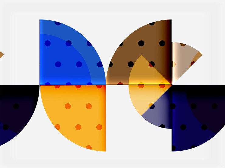 Vector círculo geométrico estandarte abstracto ilustración vectorial