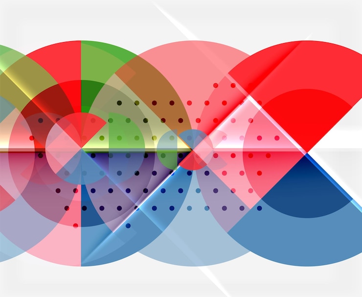 Vector círculo geométrico estandarte abstracto ilustración vectorial