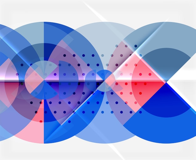 Círculo geométrico estandarte abstracto Ilustración vectorial