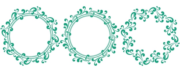 un círculo de hojas verdes es un símbolo del año