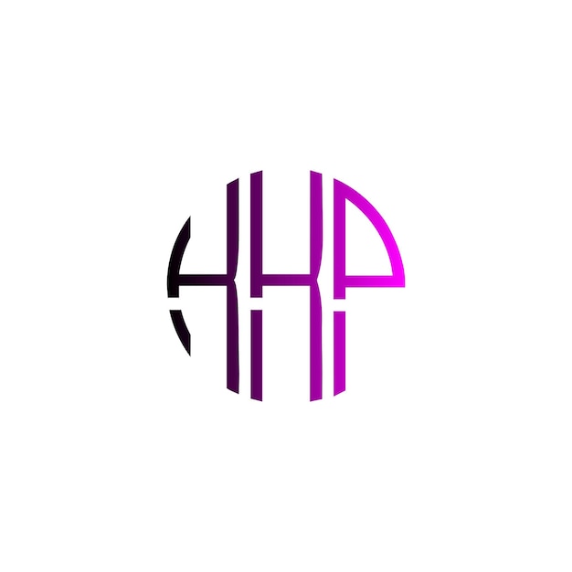 círculo kkp moderno minimalista simple monograma diseño de logotipo de lujo para la marca
