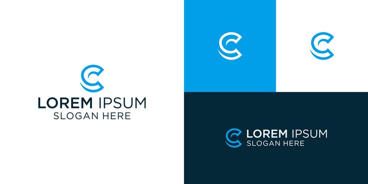 Círculo de letra C Diseño de logotipo de marketing de inversión comercial