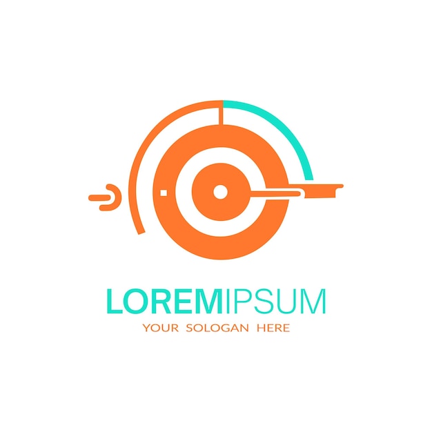 Círculo de línea de negocio de empresa creativa de logotipo