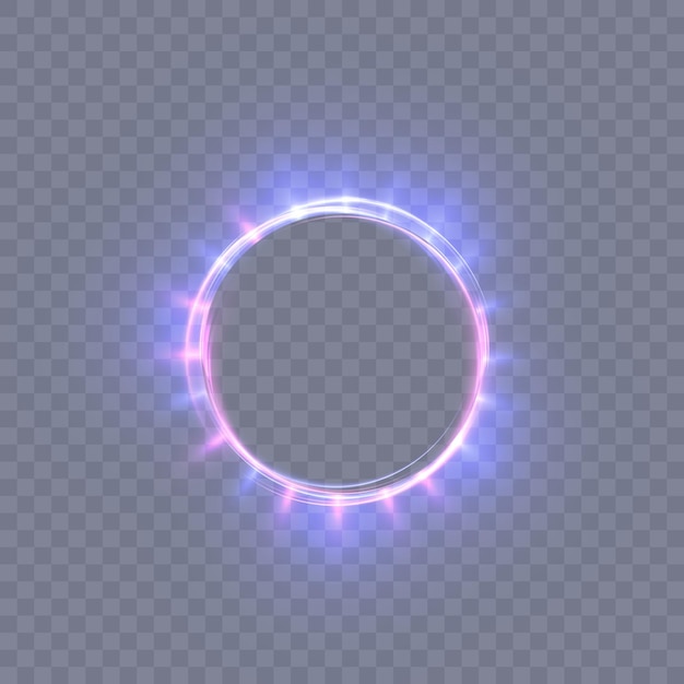 Un círculo de luz brillante con un anillo de fuego.
